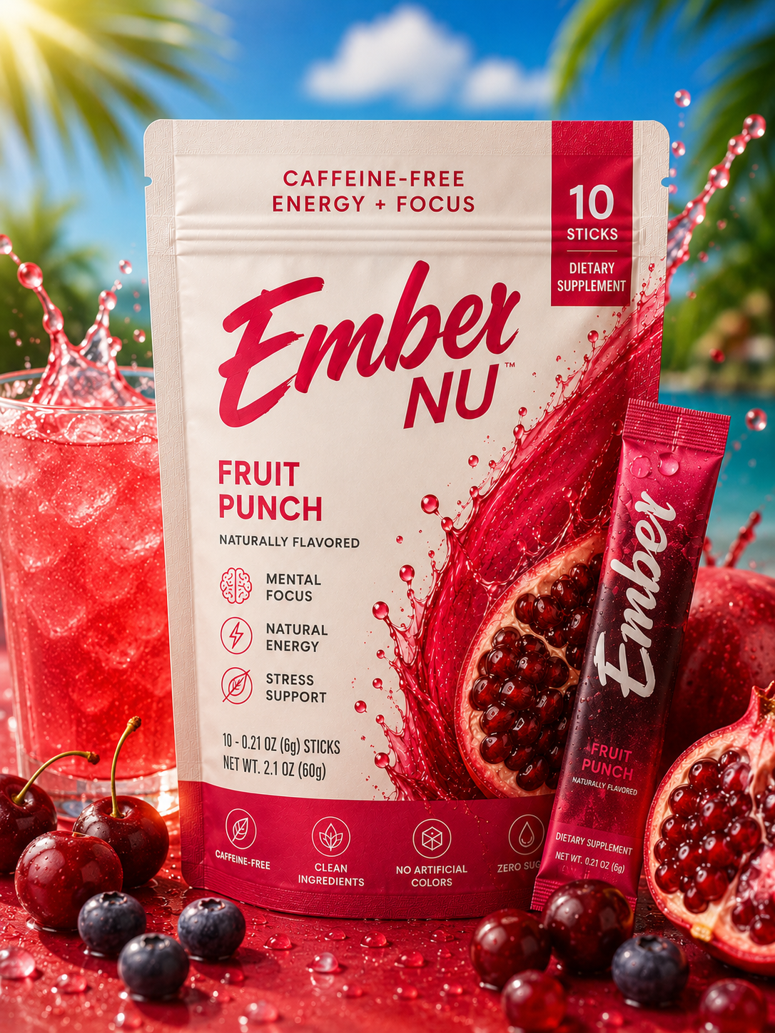 Ember Fruit Punch stick pack